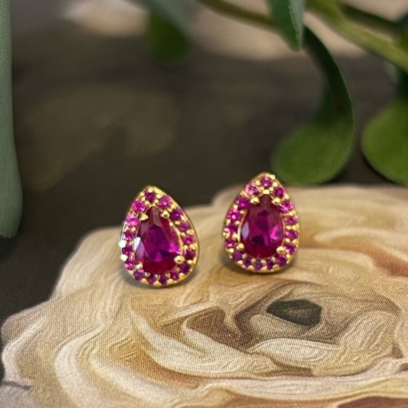 Kate Spade Light Up The Room Holiday Stud Earrings (Pink) NWT - Picture 2 of 15